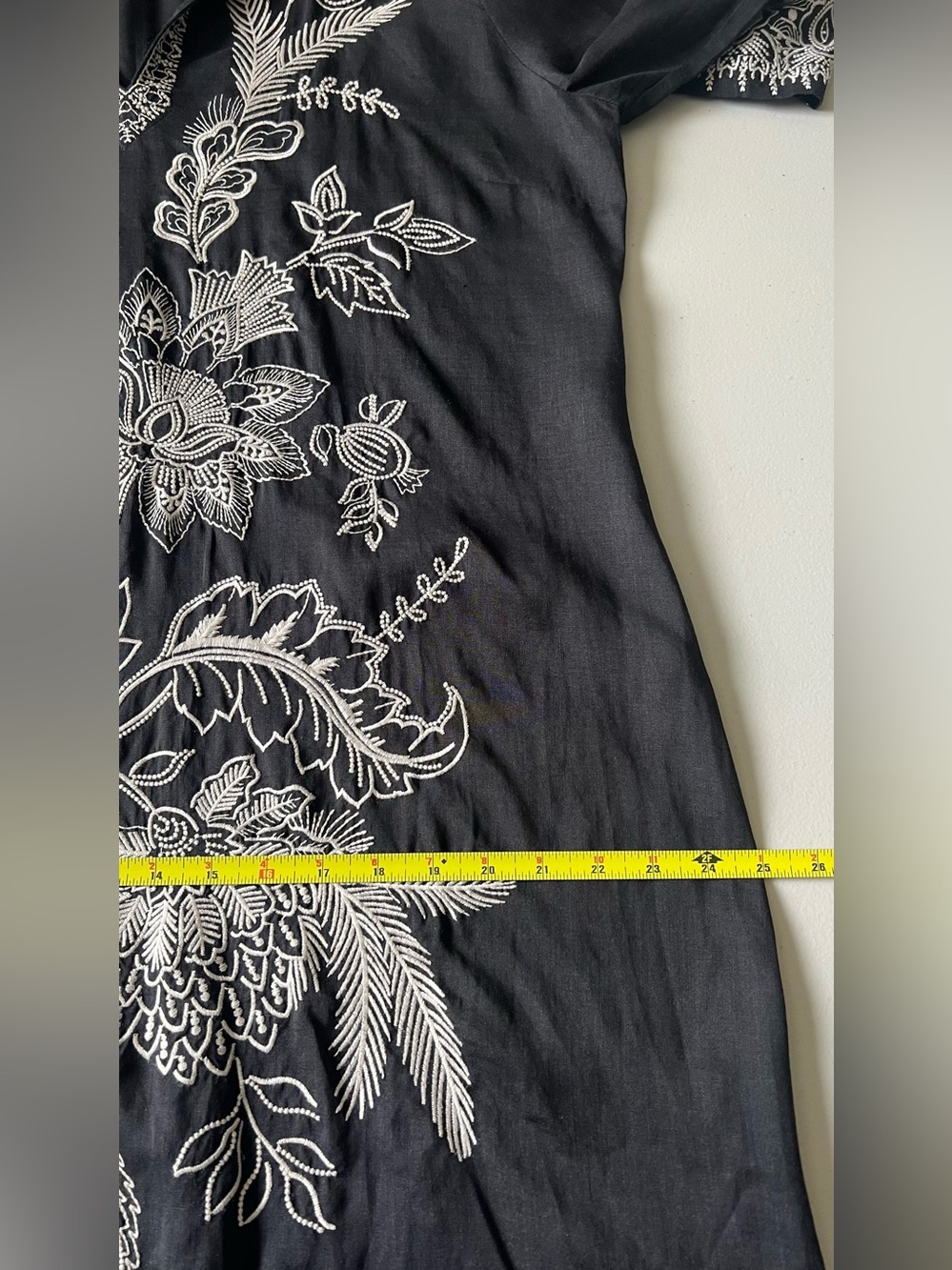 Johnny Was Kimono Sleeve Relaxed Dress Embroidered L - Picture 13 of 16